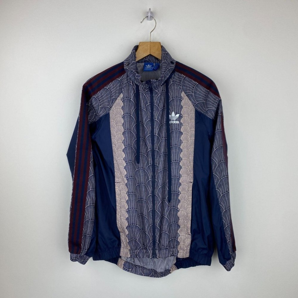 Adidas Pattern Print Light Windbreaker Jacket - image 1